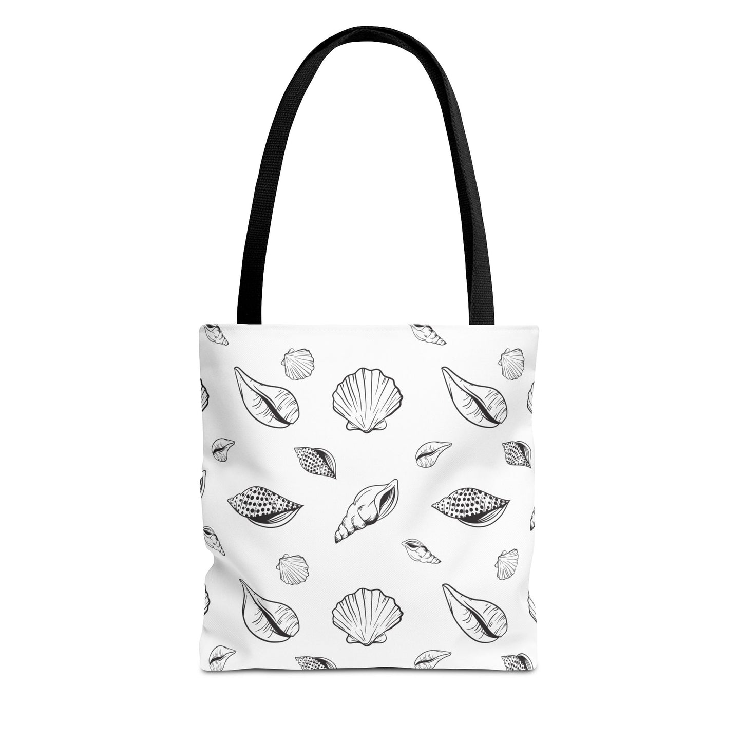 Tote Bag - White Sea Shell Design by Lynn Salem Creates