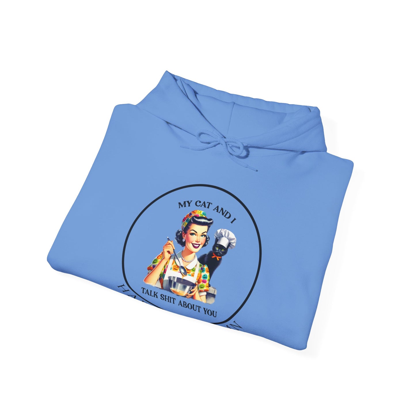 Hooded Sweatshirt - Unisex Heavy Blend™ - My Cat and I by Lynn Salem Creates