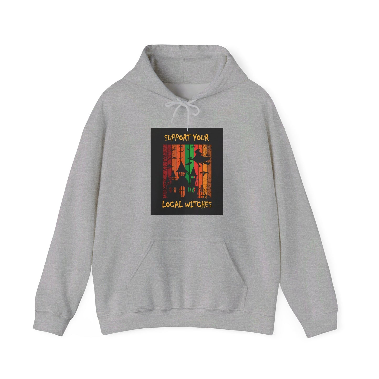 Hooded Sweatshirt-Unisex Heavy Blend™- Halloween - Support Your Local Witches by Lynn Salem Creates