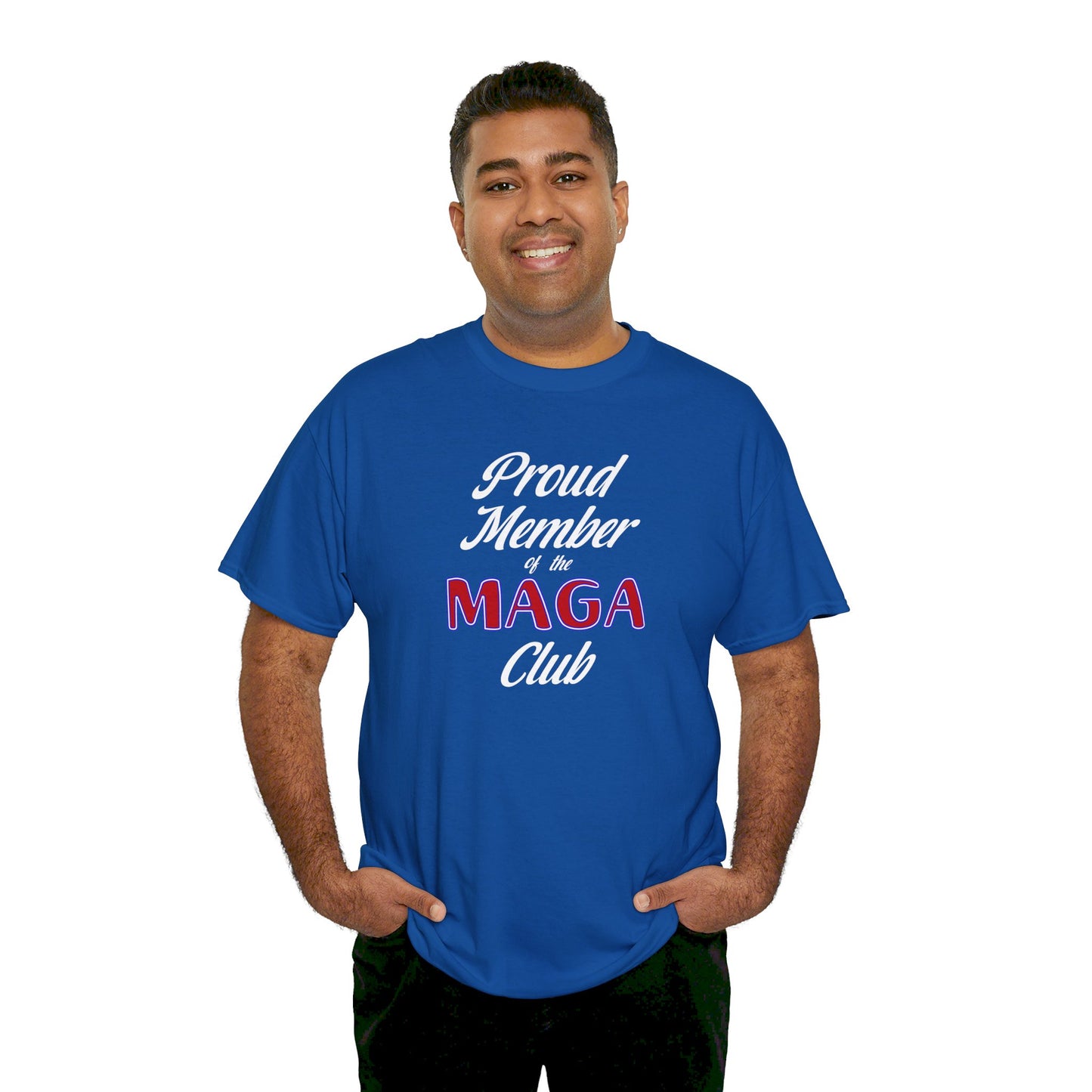 T-Shirt - Unisex Heavy Cotton - Proud Member of the MAGA Club by Lynn Salem Creates