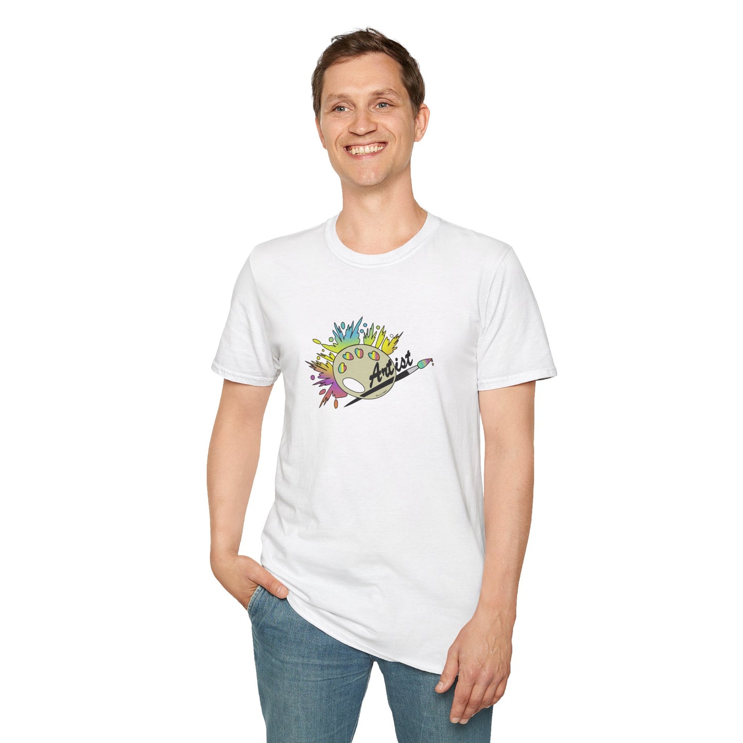 T-Shirt - Unisex Softstyle - Paint, Palette, Brush