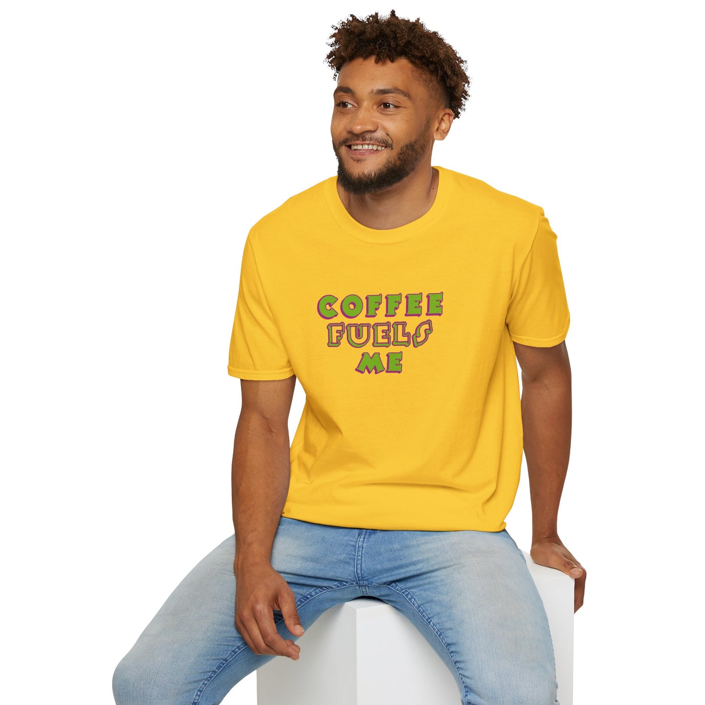 T-Shirt - Unisex Softstyle - Coffee Fuels Me