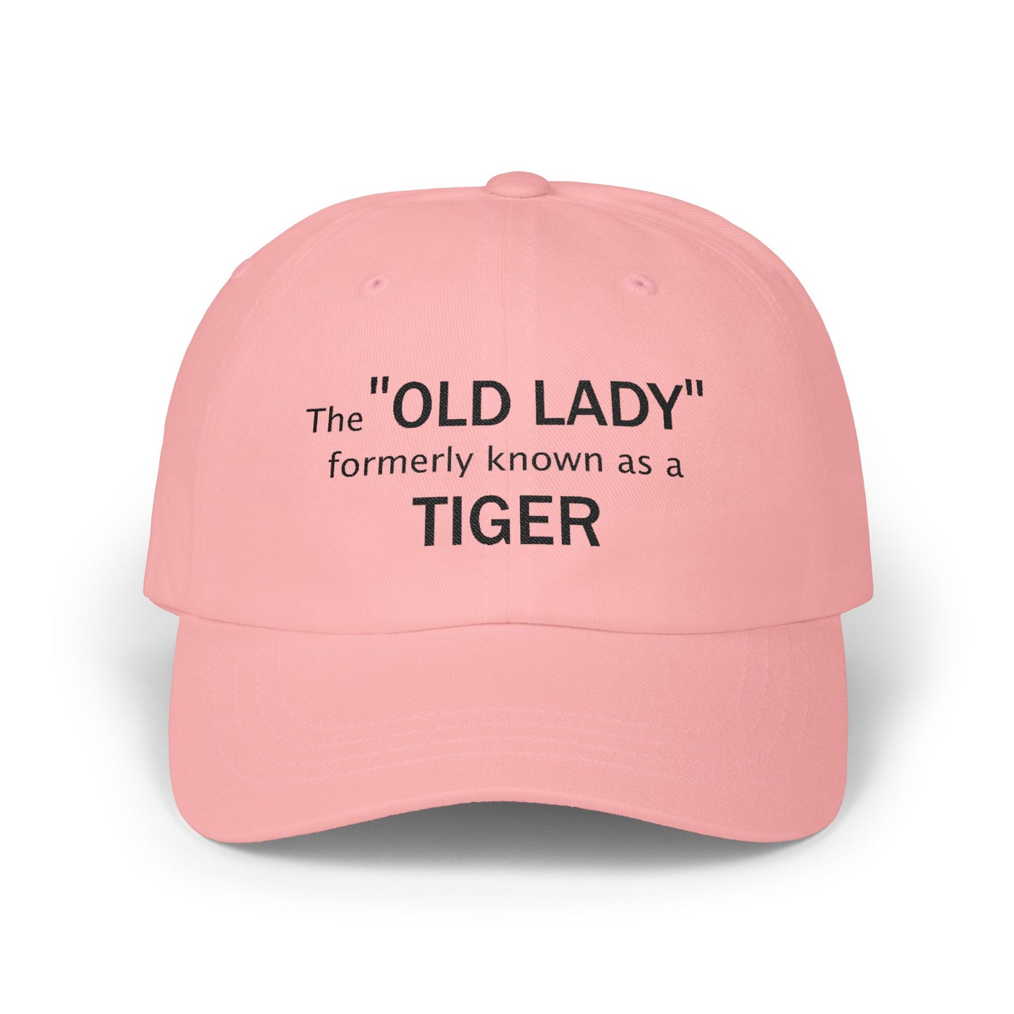 Embroidered Classic Dad Cap - The "Old Lady"  formerly known as a Tiger - designed by Lynn Salem Creates
