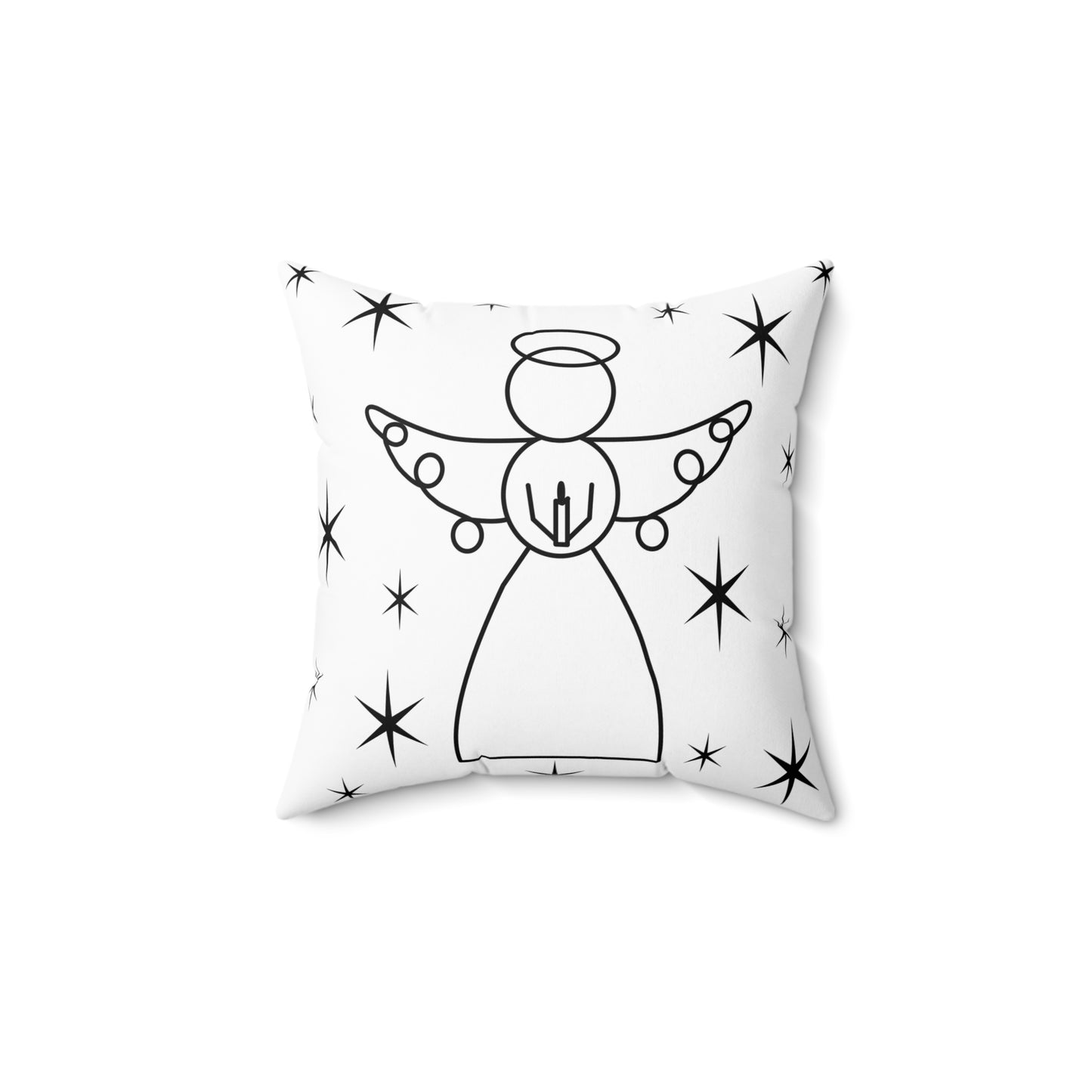 Square Pillow - Angels by Lynn Salem Creates
