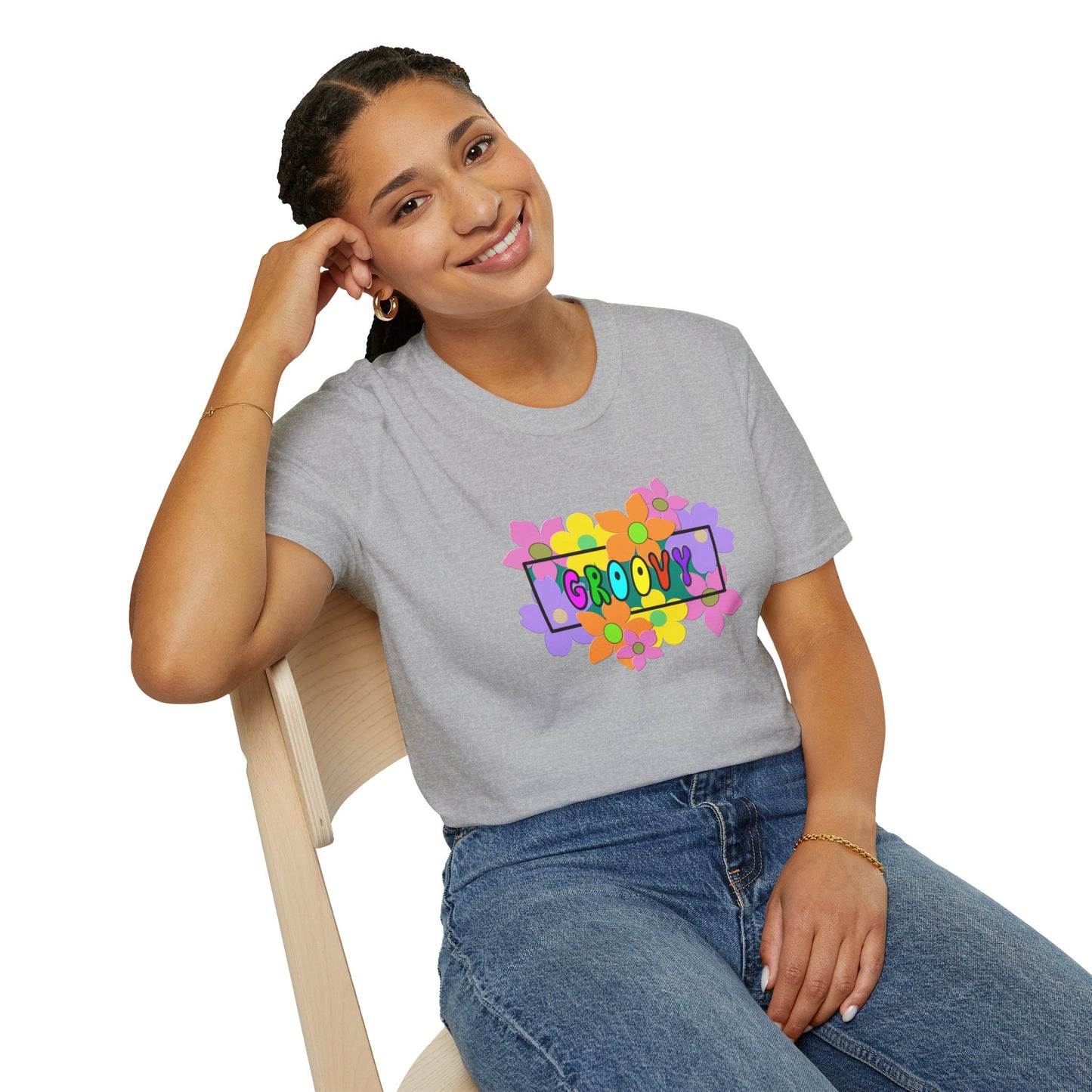 T-Shirt - Unisex Softstyle - GROOVY by Lynn Salem Creates