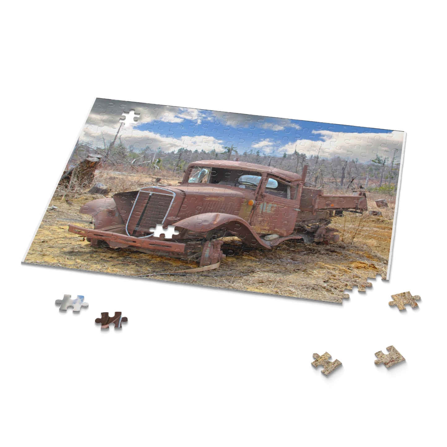 Jigsaw Puzzle - "Rusty Old Truck" (14 x 11 inches, 252pcs or 20 x 16 inches 500pcs) by Lynn Salem Creates
