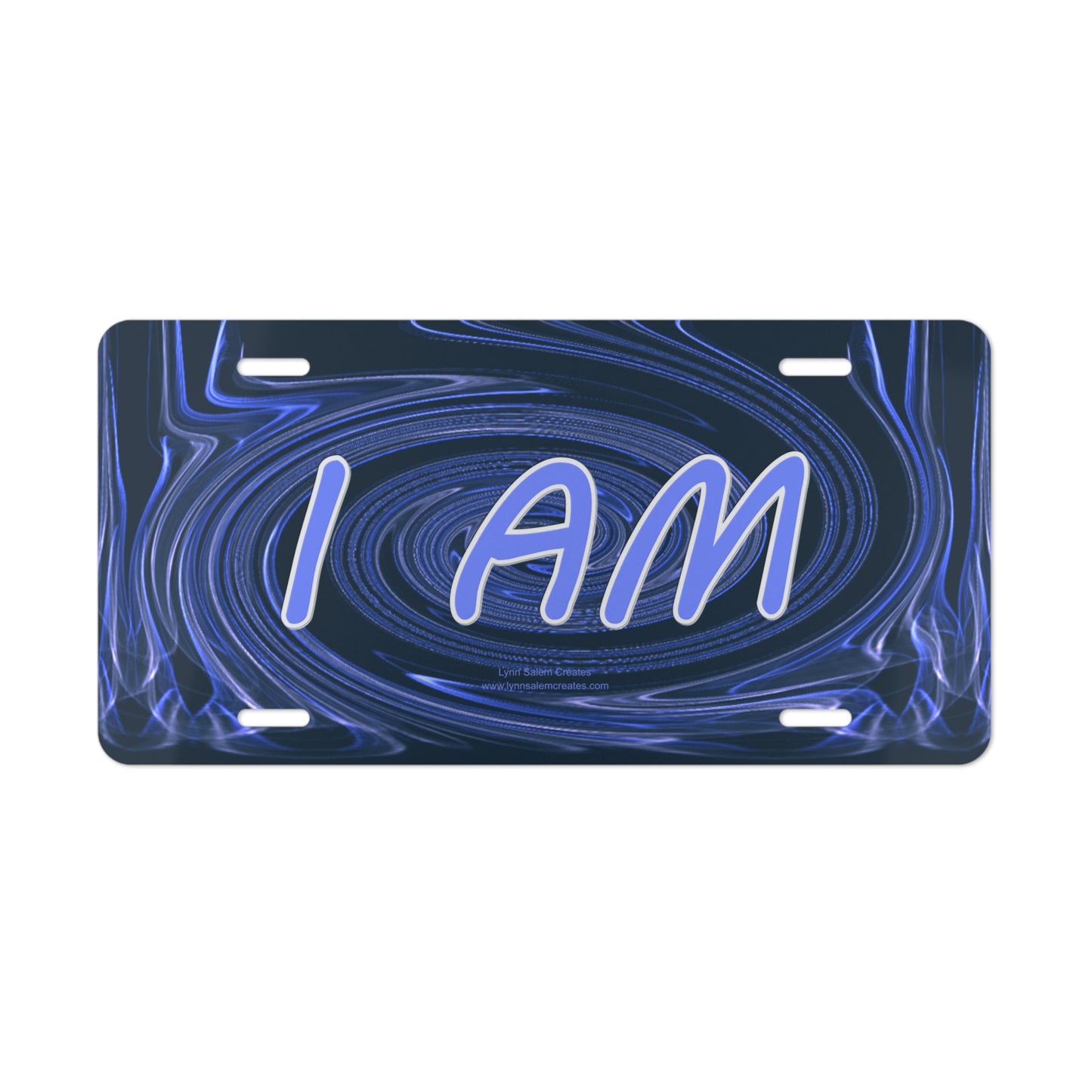 Car Accessories - Vanity Plate - I AM  by Lynn Salem Creates