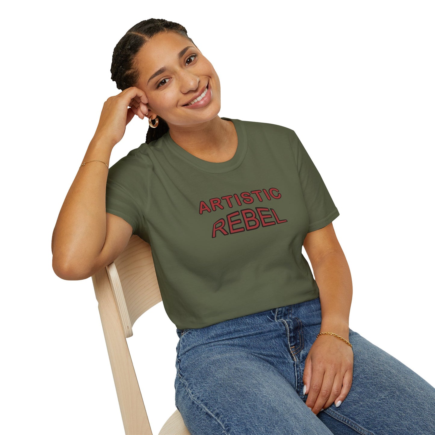 T-Shirt - Unisex Softstyle - Artistic Rebel by Lynn Salem Creates