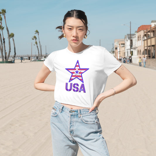 Cropped Tee - Women's - USA