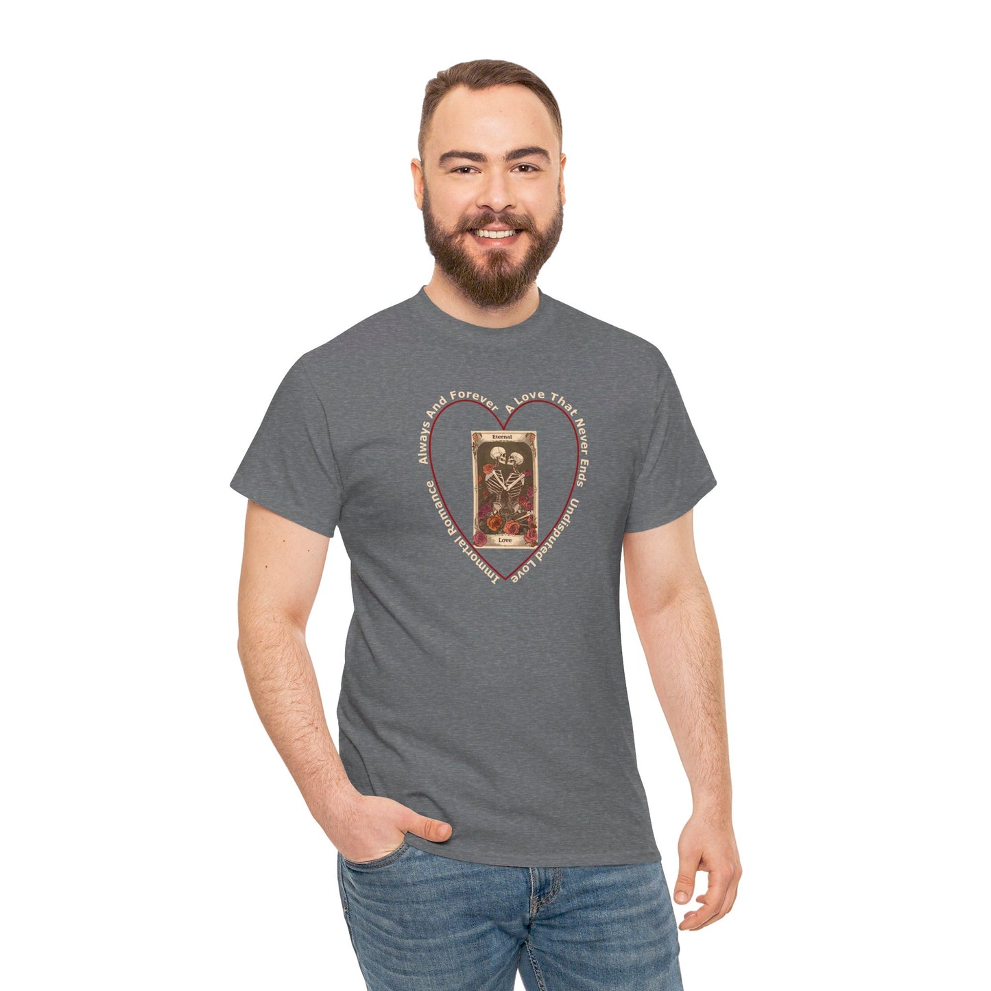 T-Shirt-Unisex Heavy Cotton - Eternal Love 2 by Lynn Salem Creates