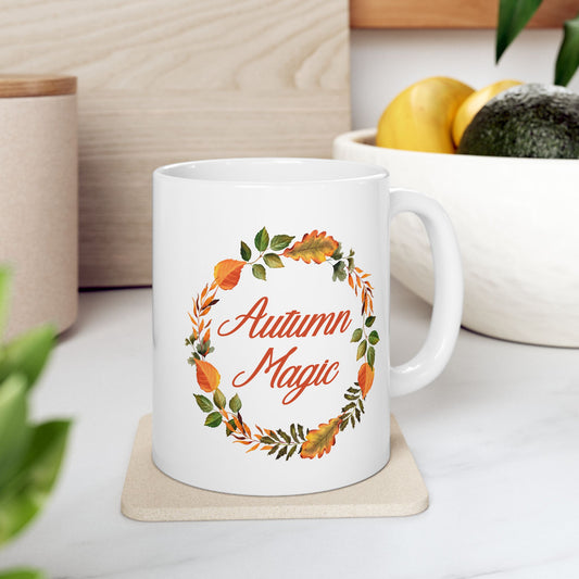 Ceramic Mug, (11oz, 15oz) - Autumn Magic by Lynn Salem Creates