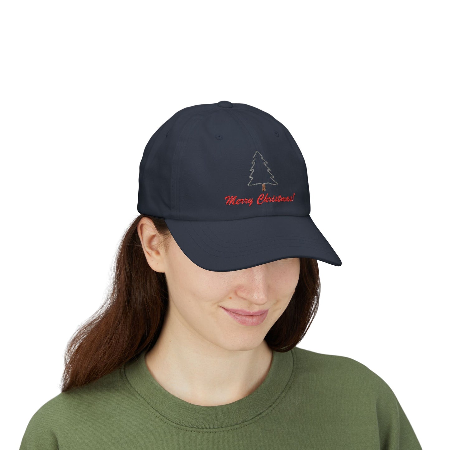 Embroidered Classic Dad Cap - Merry Christmas! by Lynn Salem Creates