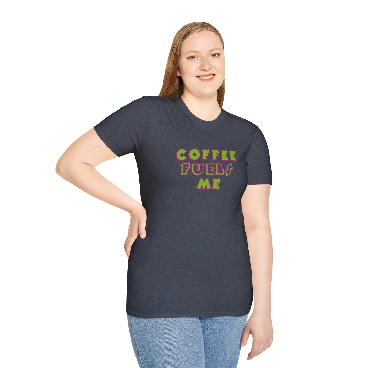T-Shirt - Unisex Softstyle - Coffee Fuels Me