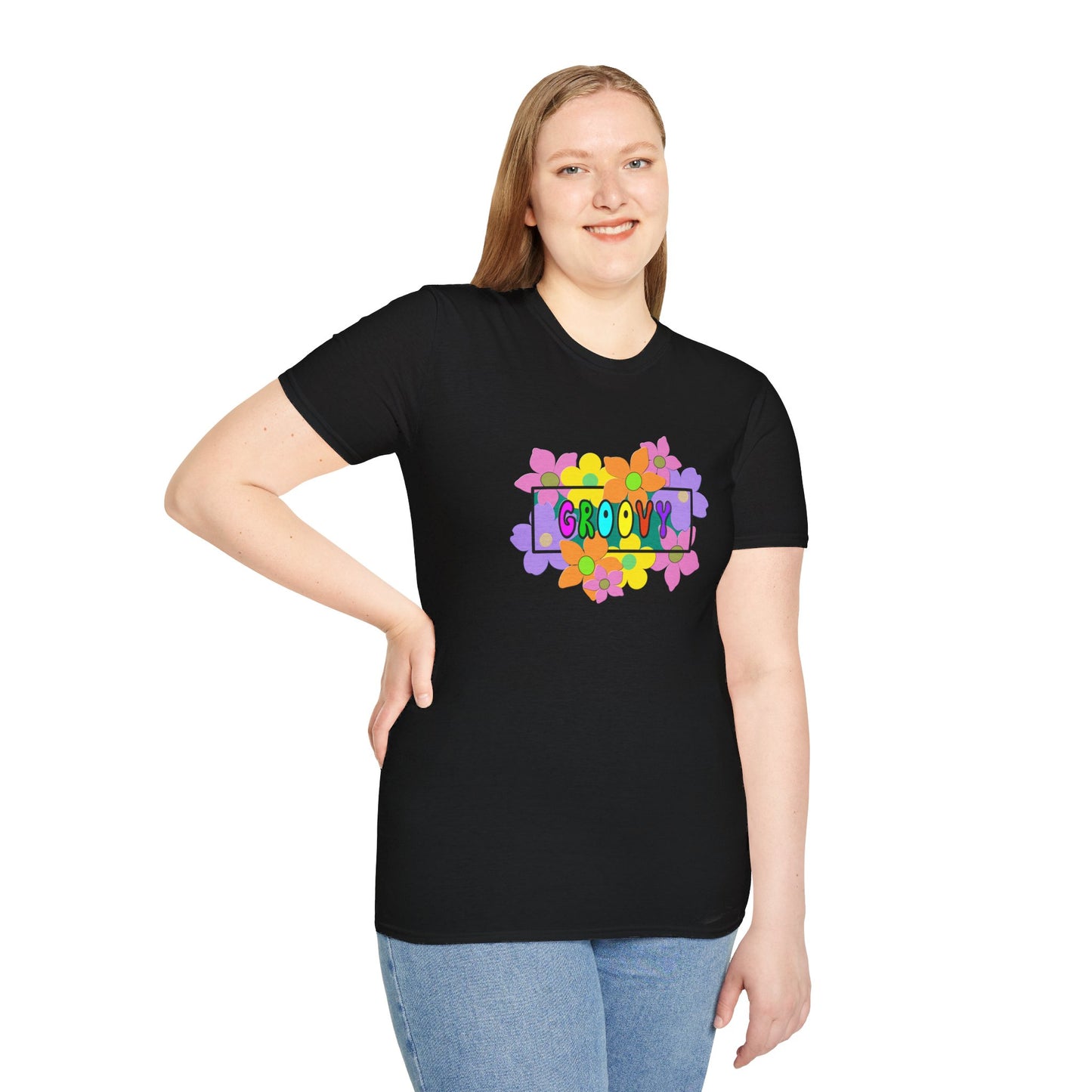 T-Shirt - Unisex Softstyle - GROOVY by Lynn Salem Creates