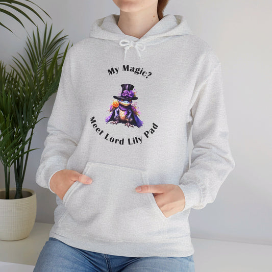 Hooded Sweatshirt-Unisex Heavy Blend™ -Meet Lord Lily Pad by Lynn Salem Creates