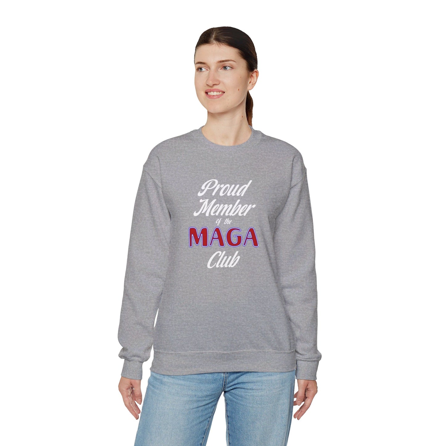 Crewneck Sweatshirt - Unisex Heavy Blend™ - Proud Member of the MAGA Club by Lynn Salem Creates