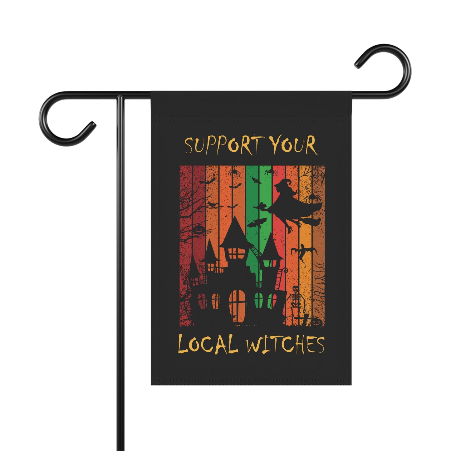 Garden & House Flag - Support Your Local Witches by Lynn Salem Creates