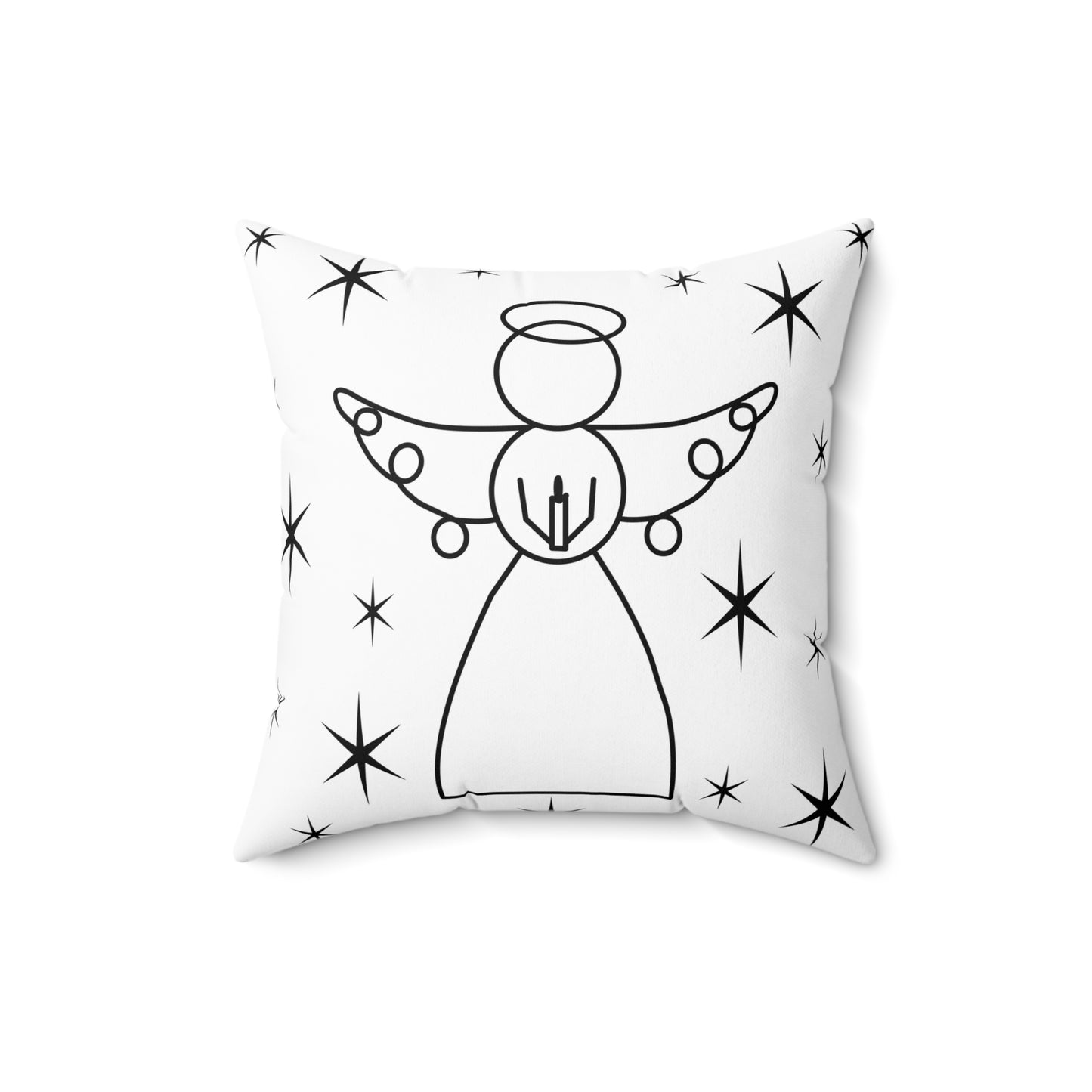 Square Pillow - Angels by Lynn Salem Creates