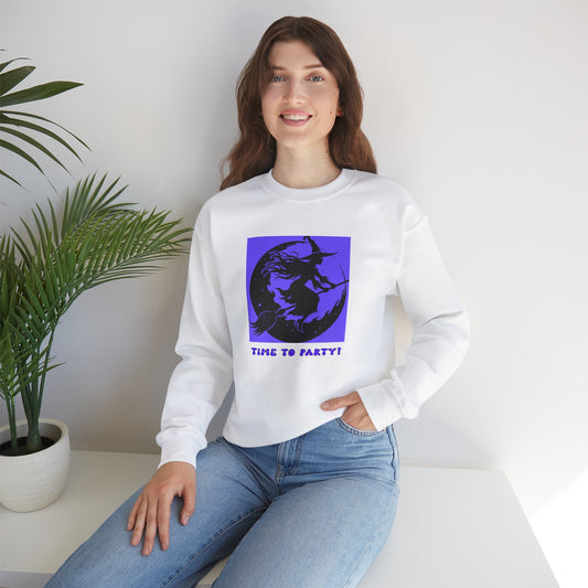 Crewneck Sweatshirt - Halloween - Time To Party by Lynn Salem Creates