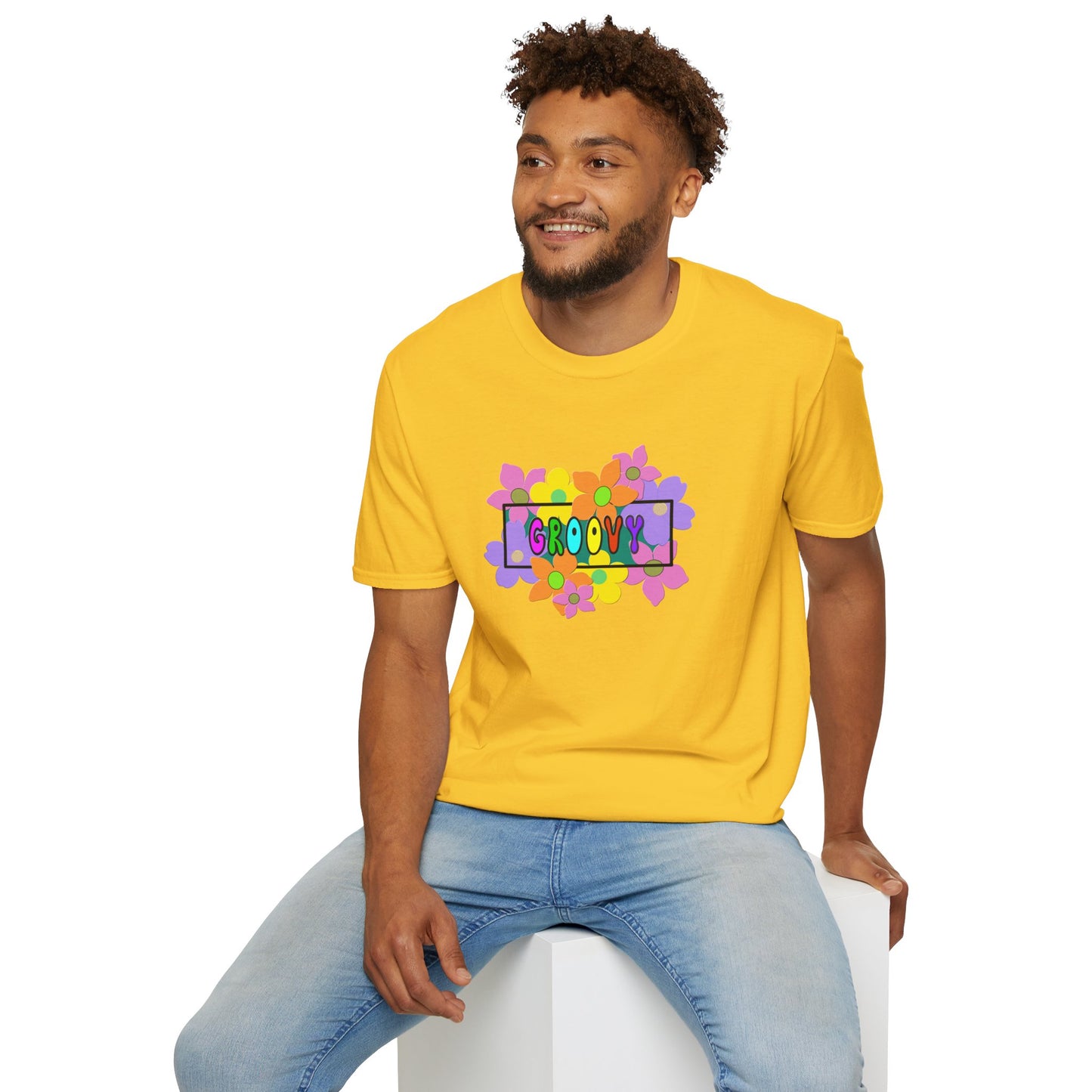T-Shirt - Unisex Softstyle - GROOVY by Lynn Salem Creates