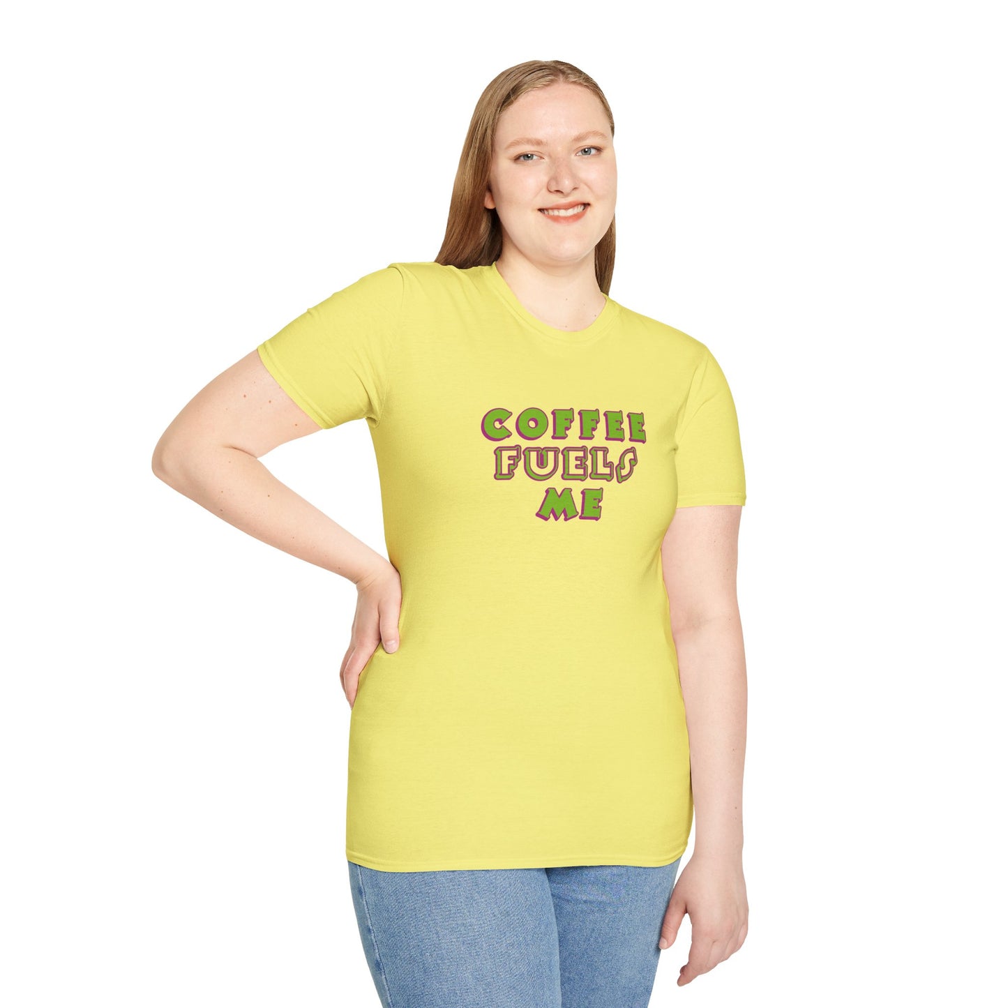 T-Shirt - Unisex Softstyle - Coffee Fuels Me