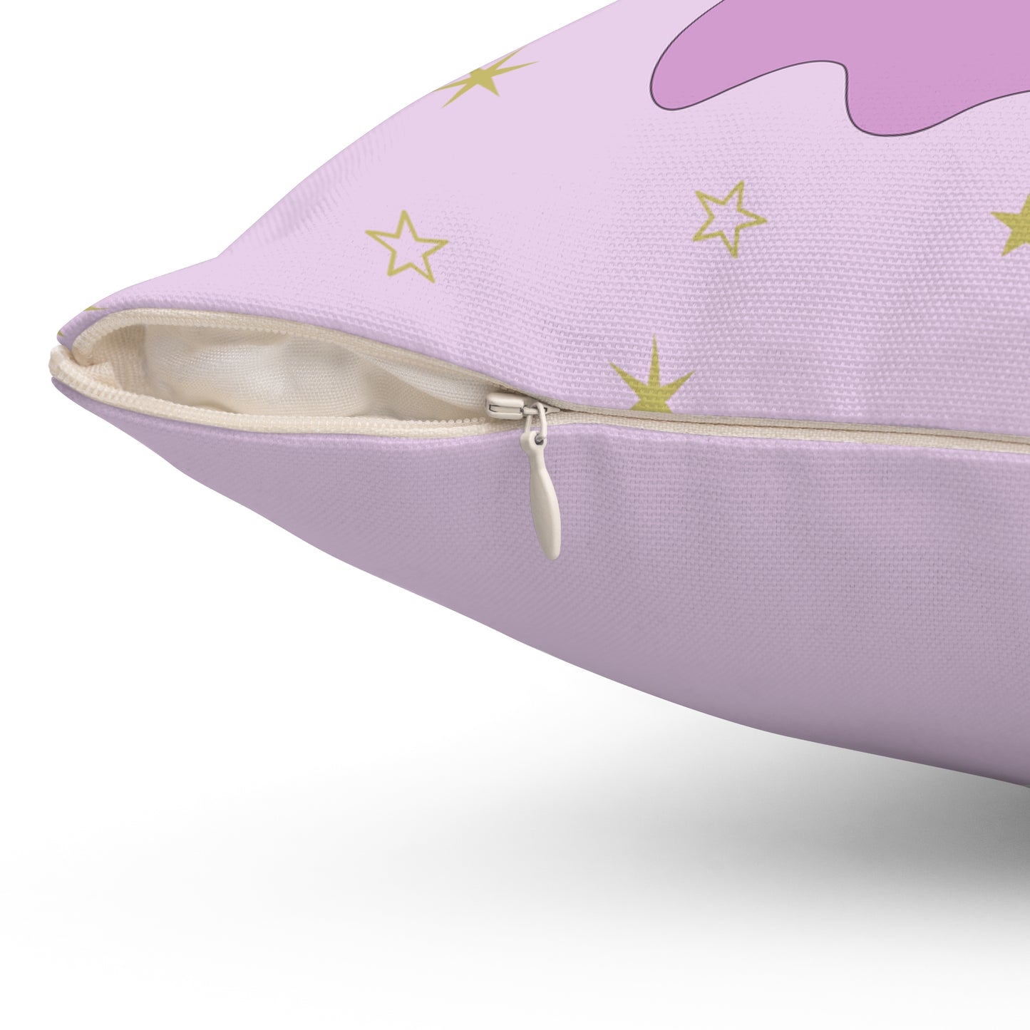 Square Pillow - Angel in Pink by Lynn Salem Creates