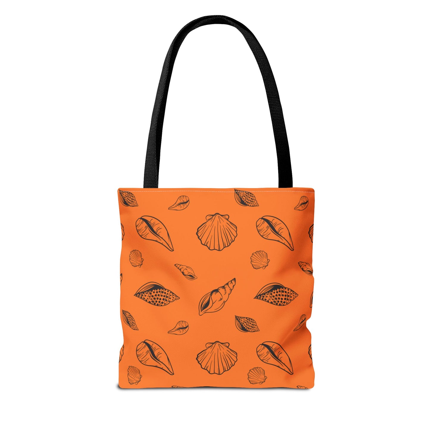 Tote Bag - Orange Sea Shell Design by Lynn Salem Creates