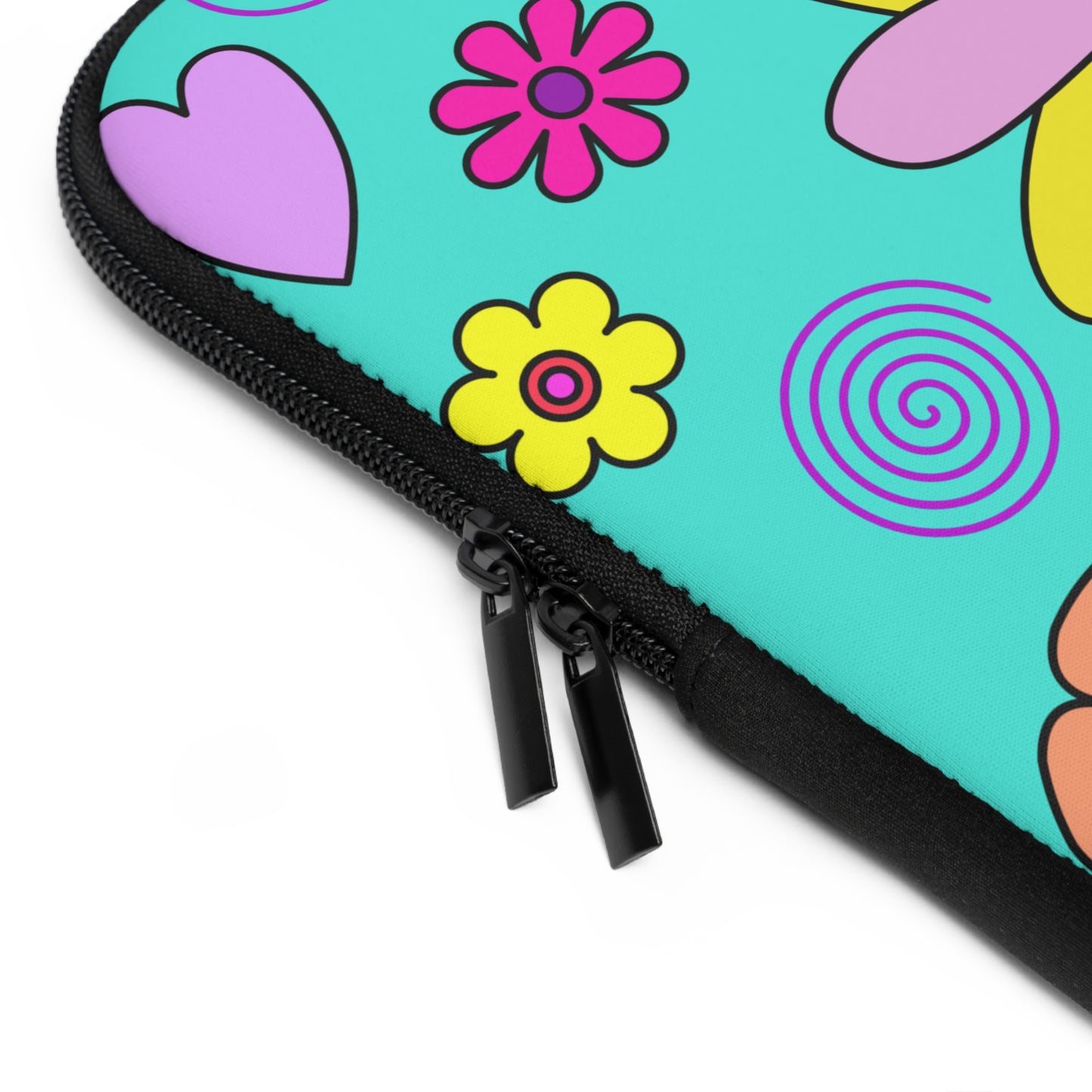 Laptop Sleeve - Hippie Flowers by Lynn Salem Creates