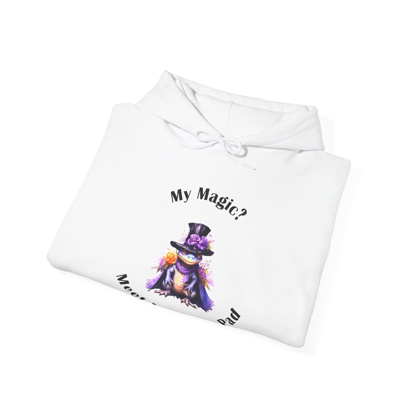 Hooded Sweatshirt-Unisex Heavy Blend™ -Meet Lord Lily Pad by Lynn Salem Creates