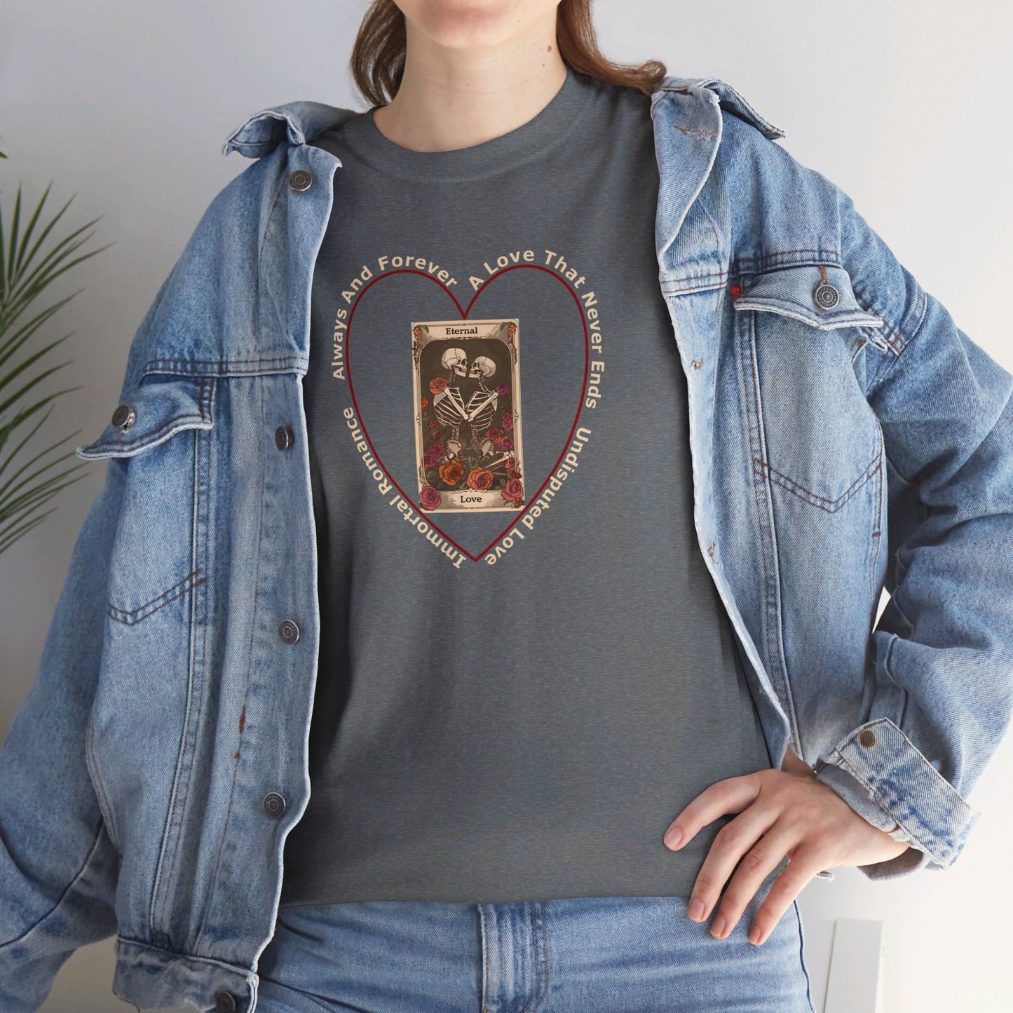 T-Shirt-Unisex Heavy Cotton - Eternal Love 2 by Lynn Salem Creates