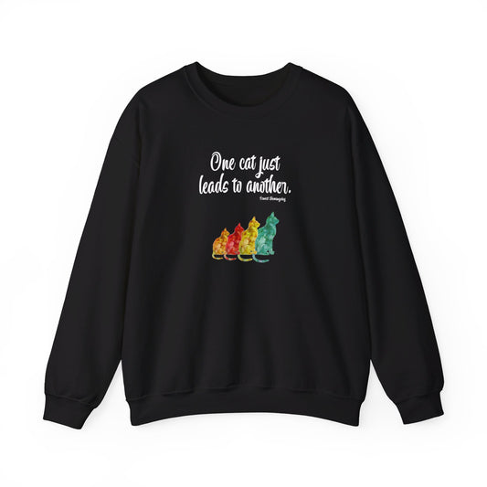Sweatshirt (Crewneck) Unisex Heavy Blend™ - One Cat by Lynn Salem Creates