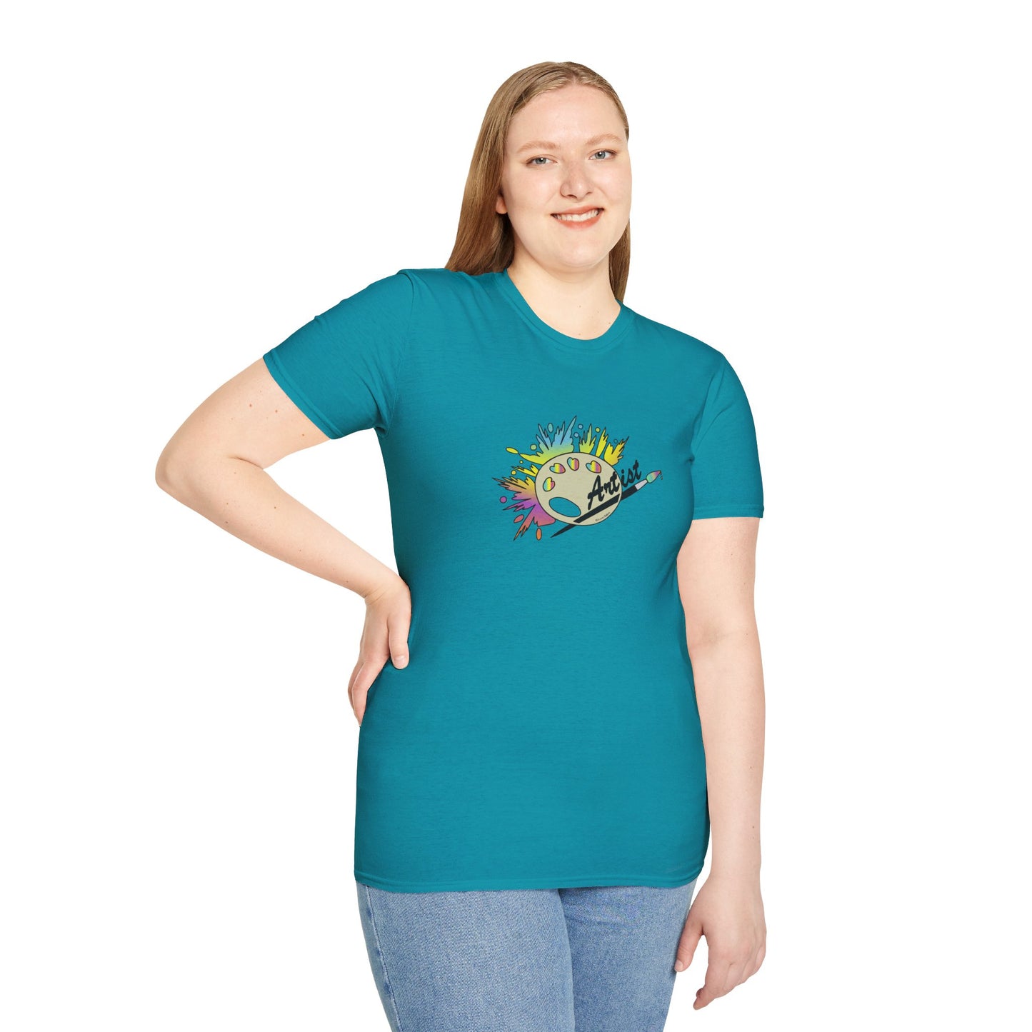 T-Shirt - Unisex Softstyle - Paint, Palette, Brush