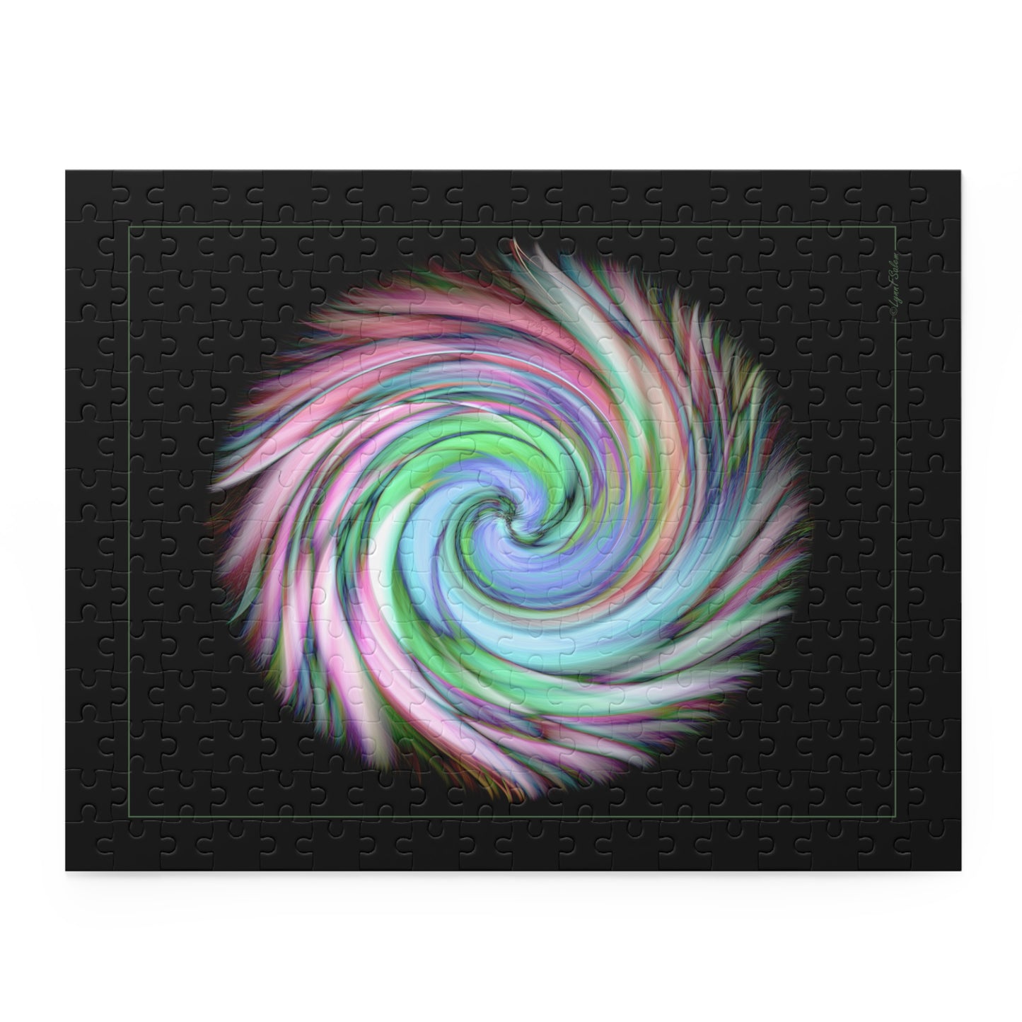 Jigsaw Puzzle - Pinwheel - (14 in x 11 in 252pcs, 20 in x 16 in 500pcs) by Lynn Salem Creates