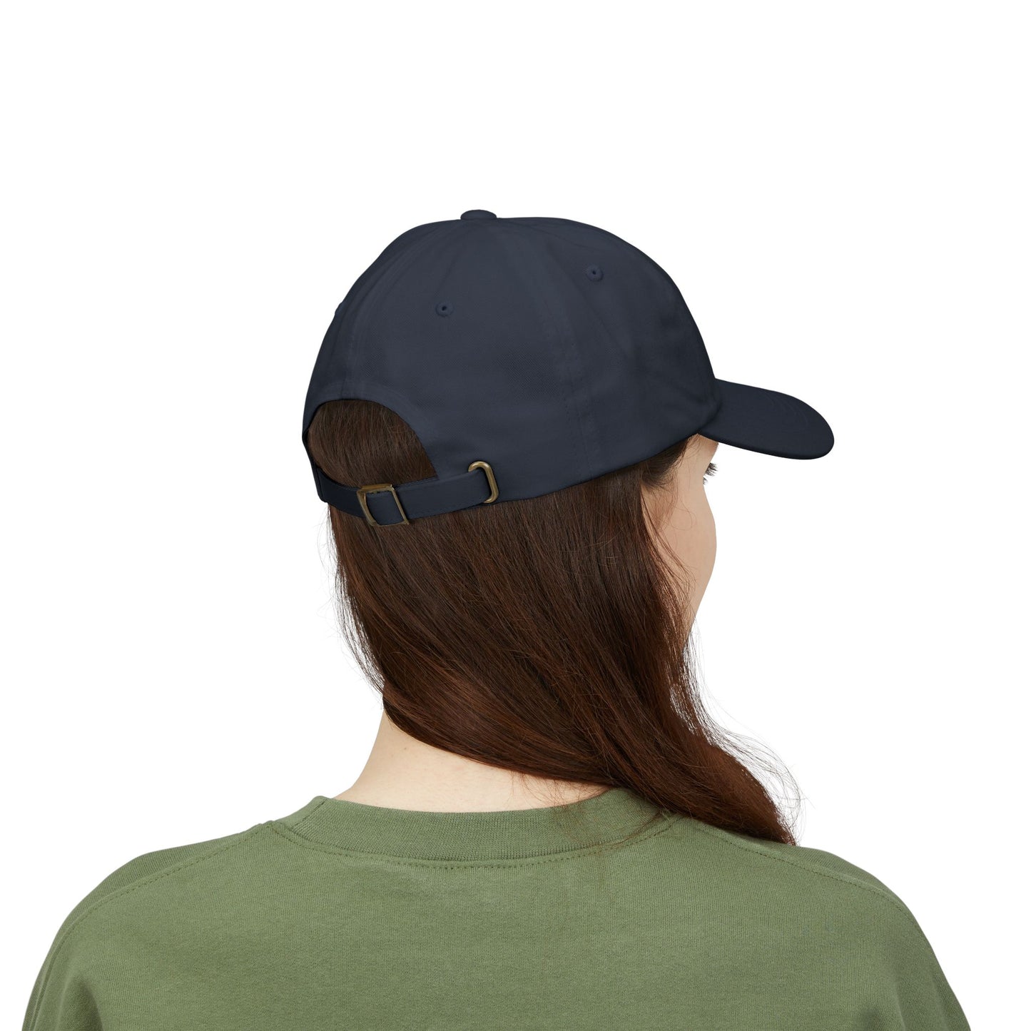 Embroidered Classic Dad Cap - The "Old Lady" formerly known as a Tiger -white font - designed by Lynn Salem Creates