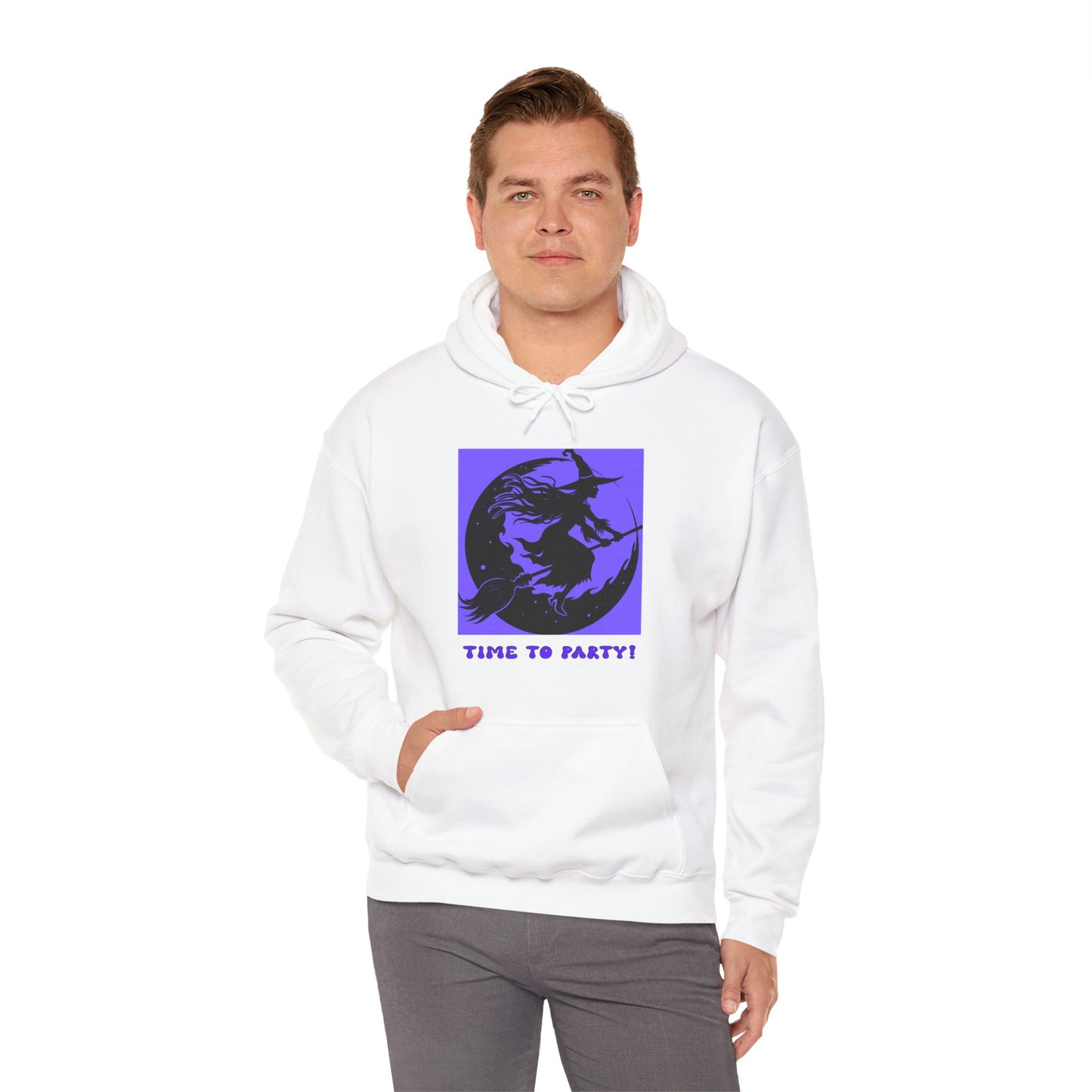 Hooded Sweatshirt-Unisex Heavy Blend™ - Time To Party Design by Lynn Salem Creates