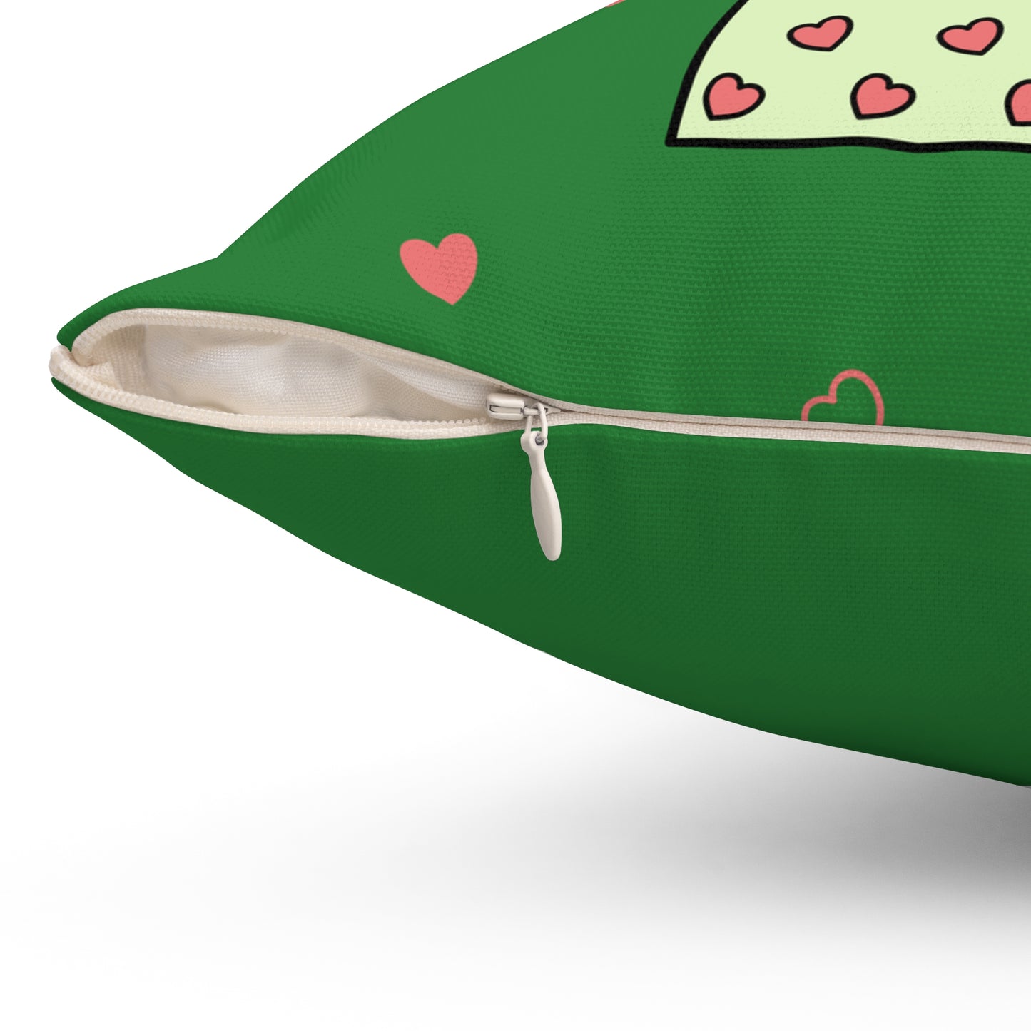 Square Pillow - Angel with Hearts by Lynn Salem Creates