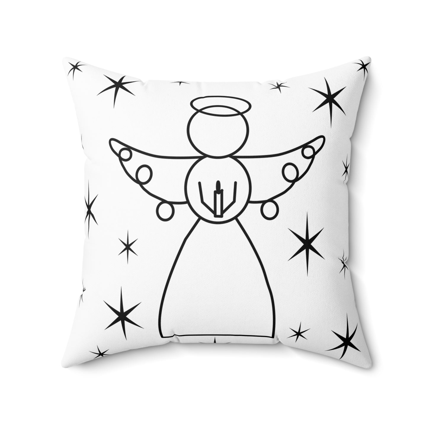 Square Pillow - Angels by Lynn Salem Creates