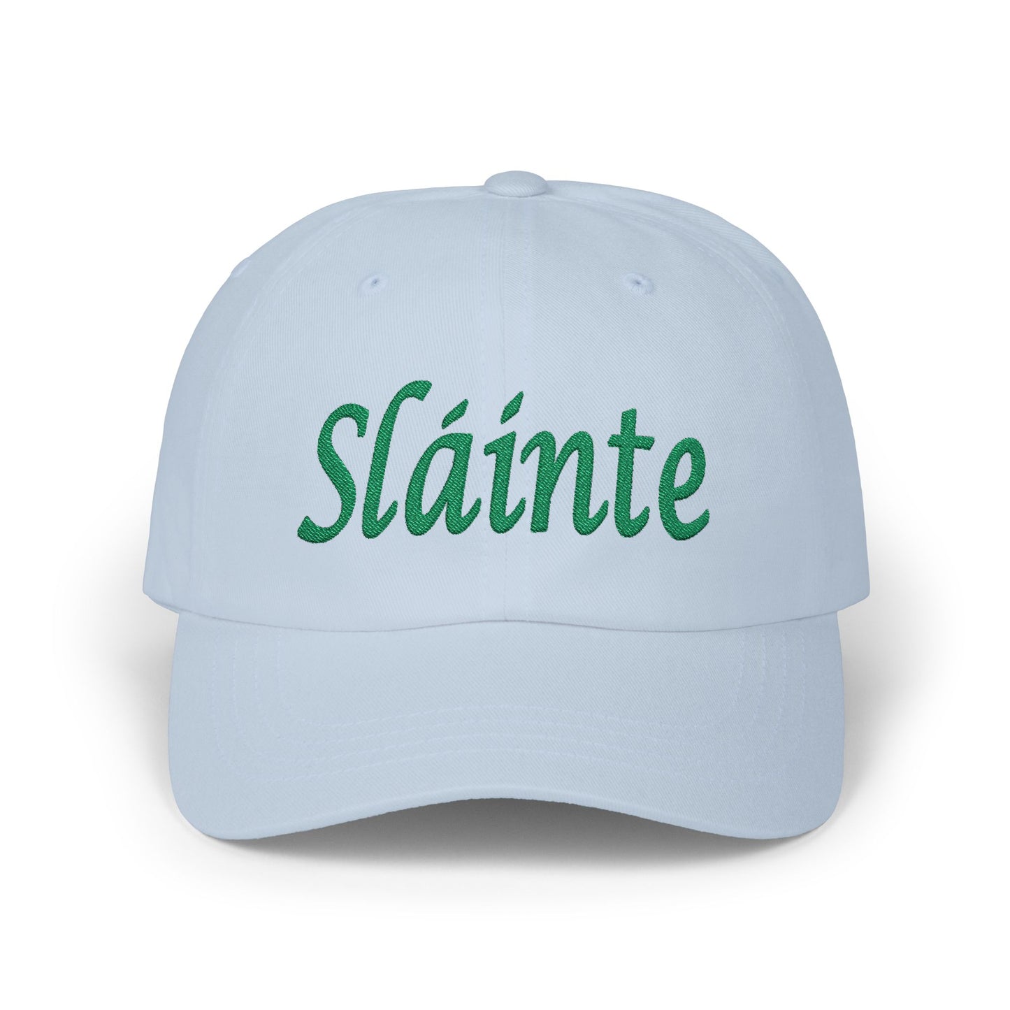 "Sláinte" Embroidered Classic Dad Cap by Lynn Salem Creates