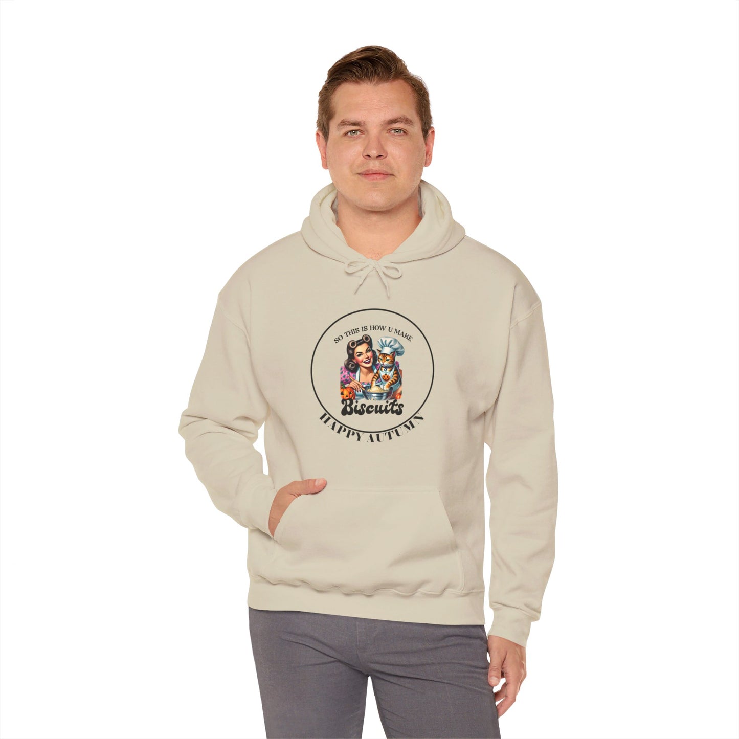 Hooded Sweatshirt-Unisex Heavy Blend™ - Autumn -Making Biscuits by Lynn Salem Creates