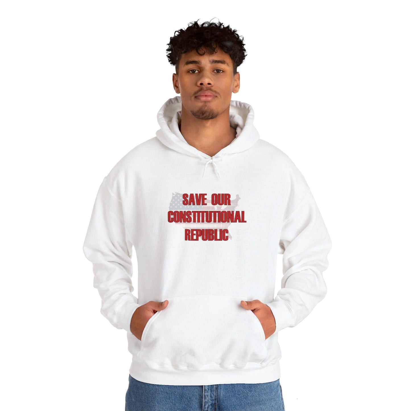 Hooded Sweatshirt - Unisex Heavy Blend™ - Save Our Constitutional Republic by Lynn Salem Creates