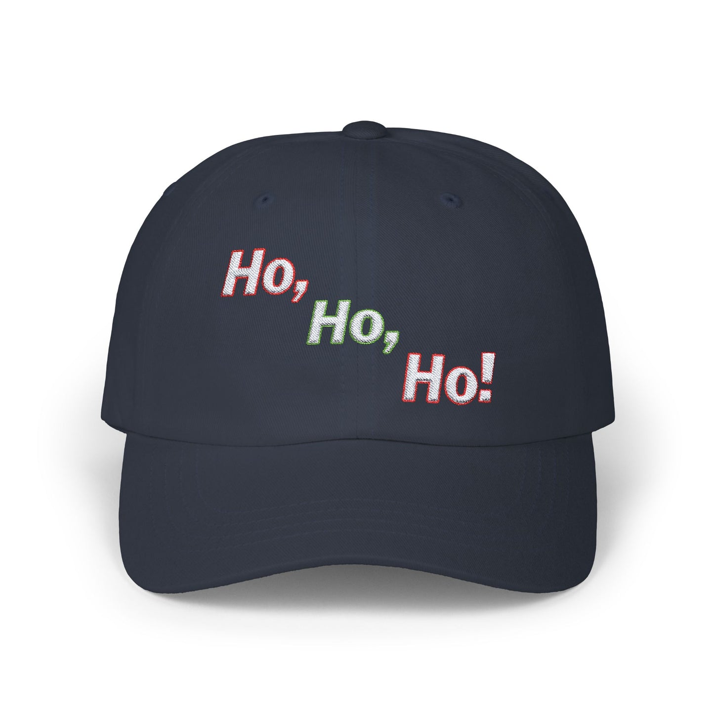 Embroidered Classic Dad Cap - Ho, Ho, Ho! by Lynn Salem Creates