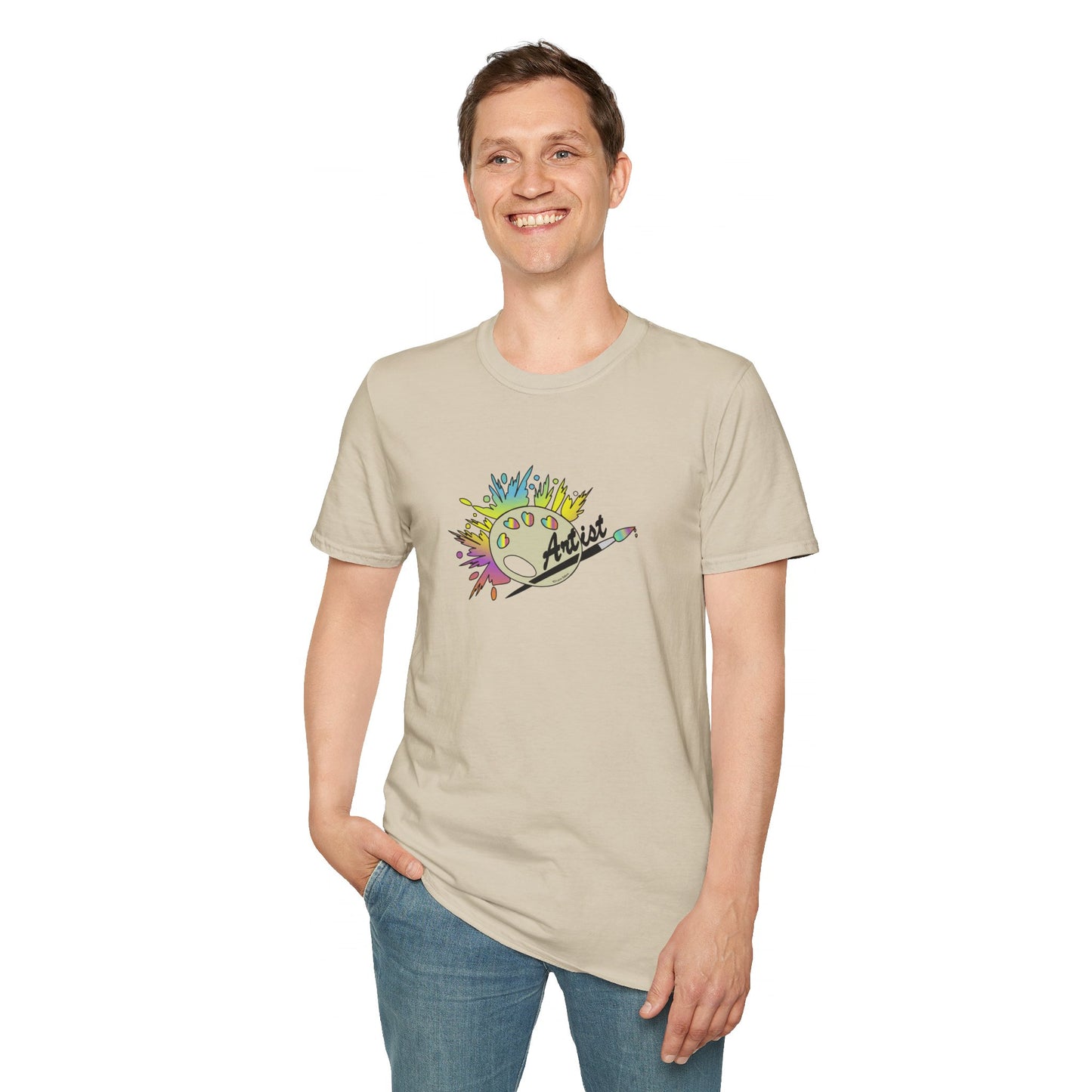 T-Shirt - Unisex Softstyle - Paint, Palette, Brush