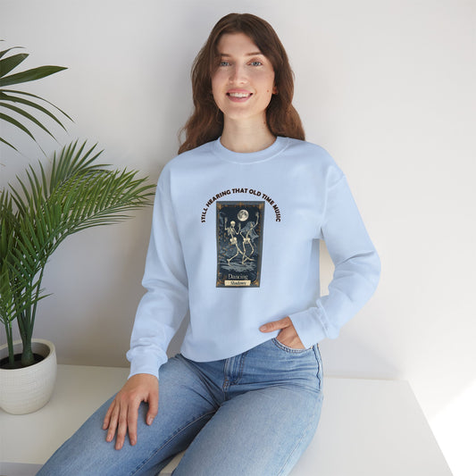 Crewneck Sweatshirt-Unisex Heavy Blend™ - Halloween - Still Hearing That Old Time Music by Lynn Salem Creates
