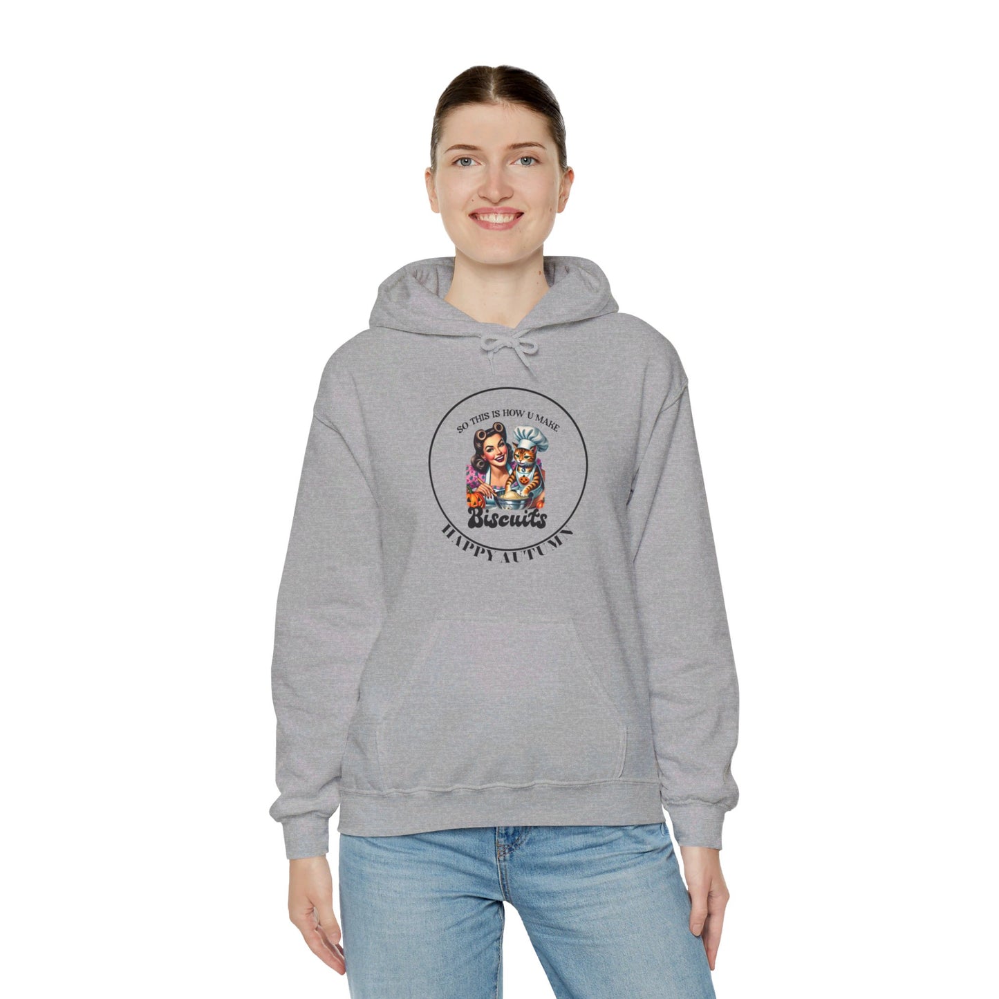 Hooded Sweatshirt-Unisex Heavy Blend™ - Autumn -Making Biscuits by Lynn Salem Creates