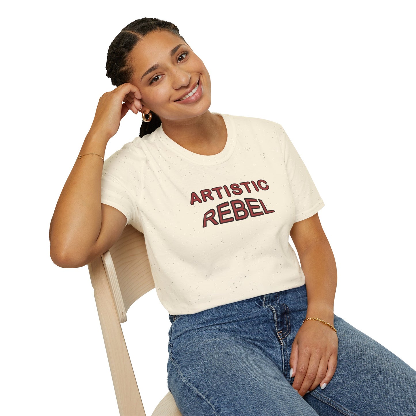 T-Shirt - Unisex Softstyle - Artistic Rebel by Lynn Salem Creates