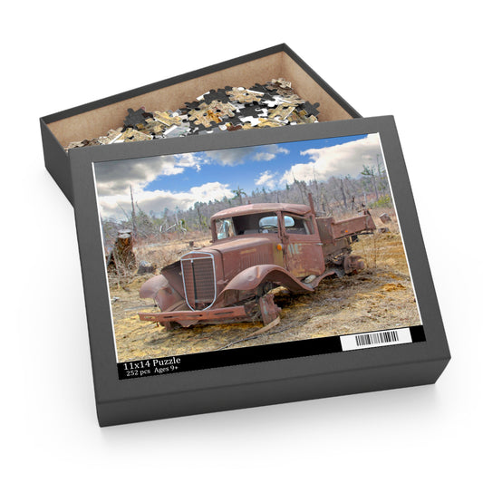 Jigsaw Puzzle - "Rusty Old Truck" (14 x 11 inches, 252pcs or 20 x 16 inches 500pcs) by Lynn Salem Creates