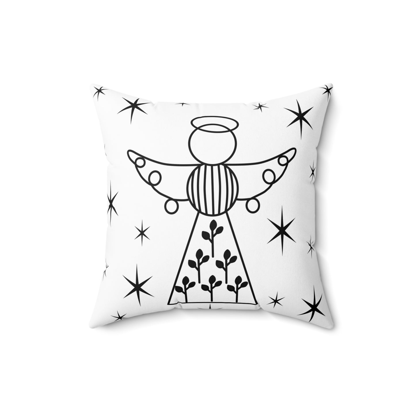 Square Pillow - Angels by Lynn Salem Creates