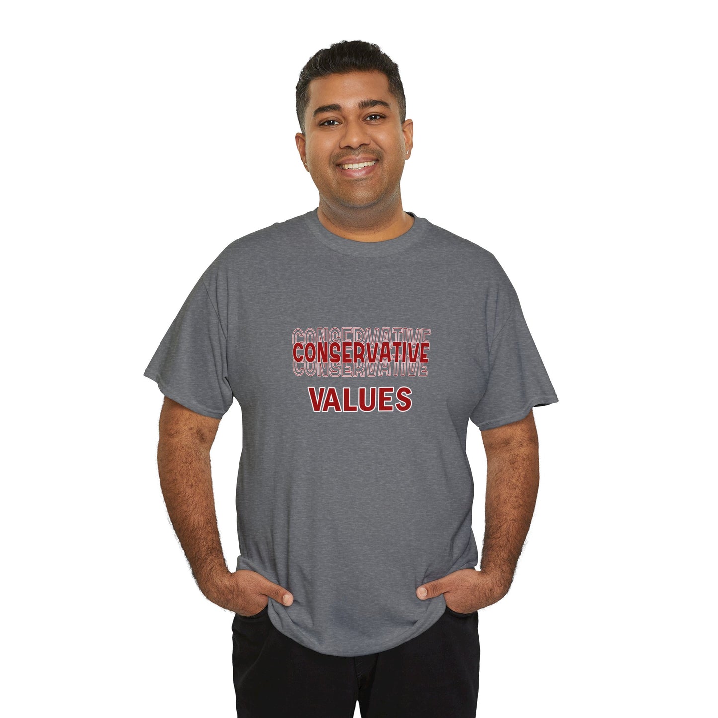 T-Shirt - Unisex Heavy Cotton -Conservative Values by Lynn Salem Creates