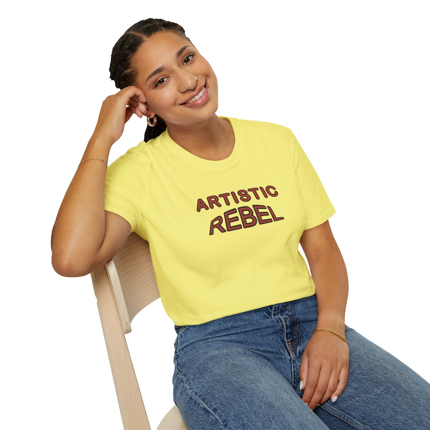 T-Shirt - Unisex Softstyle - Artistic Rebel by Lynn Salem Creates