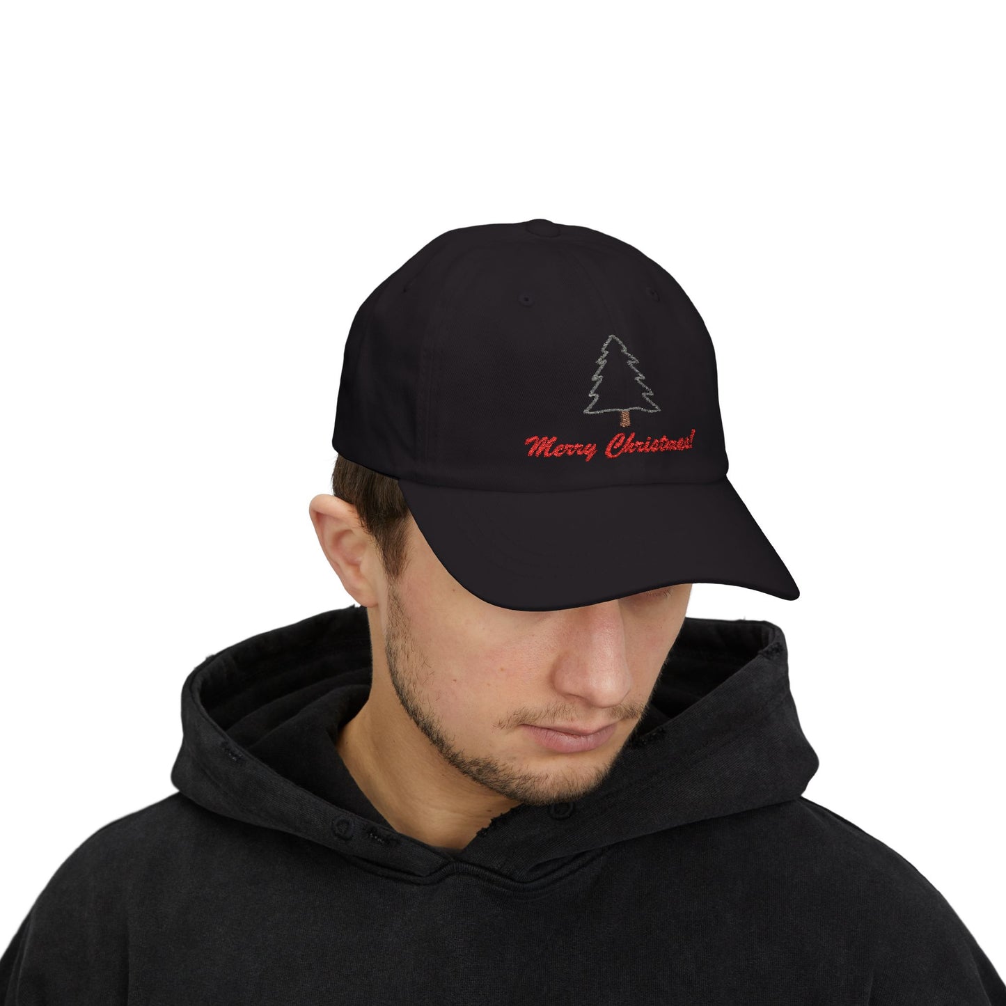 Embroidered Classic Dad Cap - Merry Christmas! by Lynn Salem Creates
